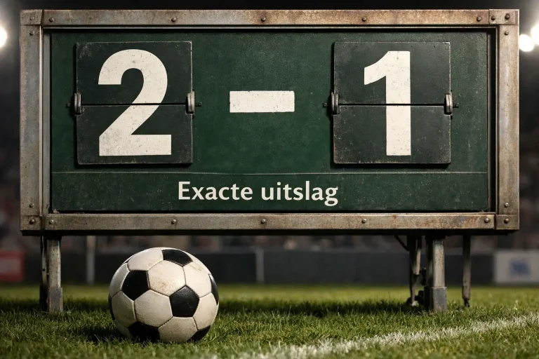 Correct score wedden voetbal exacte uitslag strategie